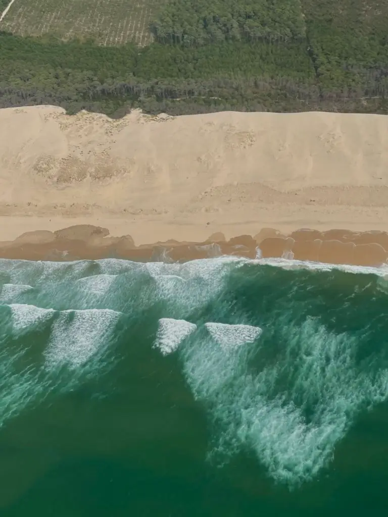Pyla vue du ciel depuis le Hype hotel Biscarrosse